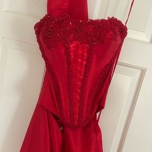 BEAUTIFUL Red Corset Top